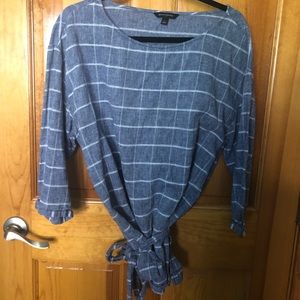 Banana Republic Windowpane Blouse